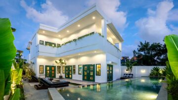 Gloednieuwe villa met 4 slaapkamers in Canggu voor erfpacht