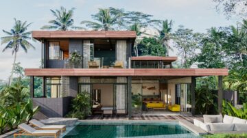 2 hálószobás modern rezidencia Ubud területén tervezték