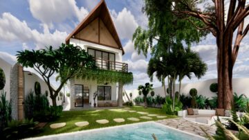 3 bedroom villa in Tanah Lot with rice field view