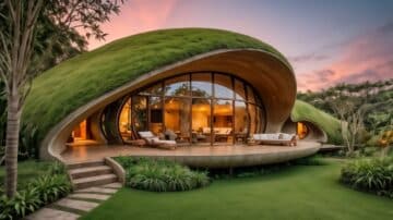 Futuristische villa met twee slaapkamers in Siangan, Gianyar Een milieubewuste gemeenschapservaring