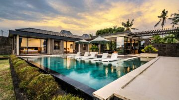 Prachtige villa met vier slaapkamers in Mas Ubud - een rustig toevluchtsoord met uitzicht op de rijstvelden